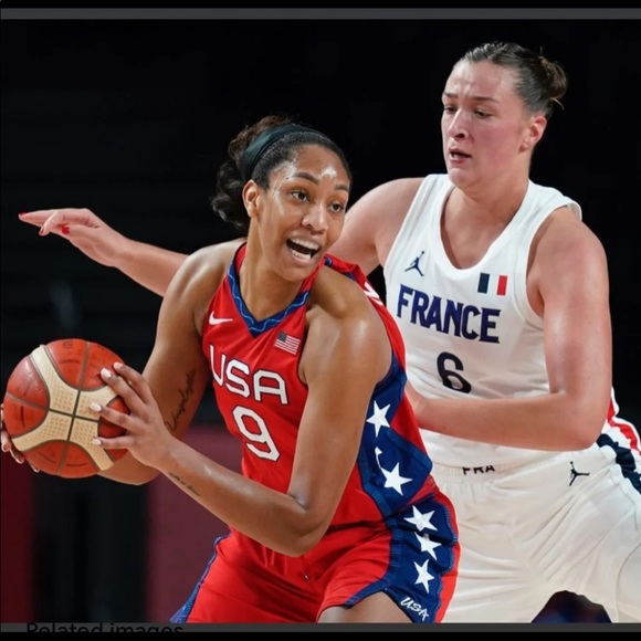 SOLD ❌ Mercari - Nike USA WNBA Gold medalist A’ja Riyadh Wilson #9 basketball - Picture 2 of 11